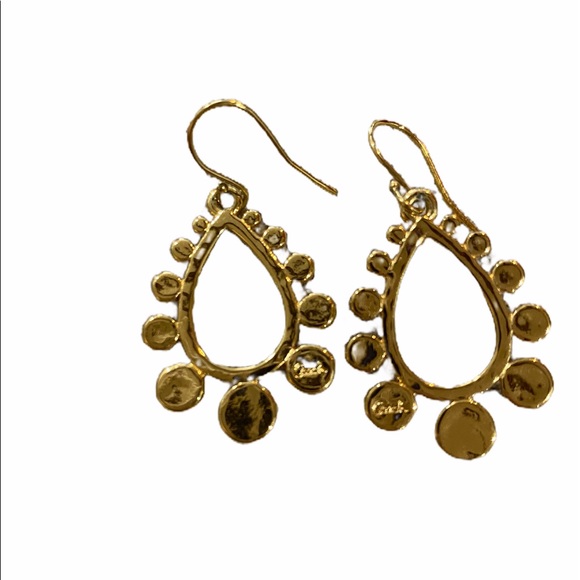 Gold Coach Earrings - Picture 2 of 2